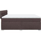  Krevet s oprugama i madracem tamnosmeđi 200x200 cm od tkanine | shoptok.hr