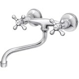 Rosan nostalgija zidna dvoručna baterija za sudoperu ili lavabo 200mm N01101