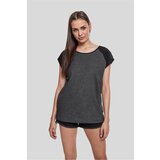 Urban Classics Women's raglan T-shirt with contrasting charcoal/black Cijene