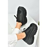 Fox Shoes Black Thick Soled Casual Sneakers. cene