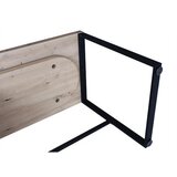 Venda pisalna miza kovina, leseni material črna, barve hrasta | Shoptok.si
