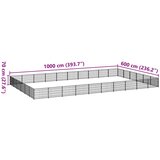  Kavez za pse crni 60 m² čelični | shoptok.hr