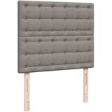  Otomanski okvir kreveta s madraca smeđesivi 120x190 cm tkanine | shoptok.hr