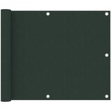 vidaXL balkonski zastor tamnozeleni 75 x 300 cm od tkanine Oxford cijene