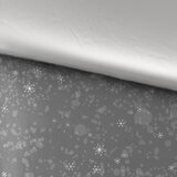 XMAS OBOJESTRANSKA POSTELJNINA Christmas Collection 140/200 cm saten siva | Shoptok.si