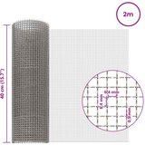 Mrežna tkanina 40 x 200 cm 3 Mesh Nehrđajući čelik 201 Srebrna | shoptok.hr
