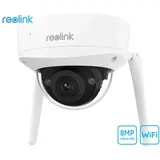 W437 - 4K Wi-Fi 6 Security Camera, IK10 Vandal-Proof, 5X Optical Zoom, 2.4/5 GHz Wi-Fi, Color Night Vision
