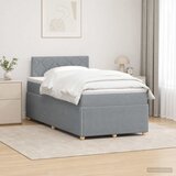  Boxspring krevet s madracem Svjetlosiva 120 x 200 cm Tkanina | shoptok.hr