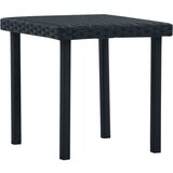  Vrtni stolić za čaj crni 40 x 40 x 40 cm od poliratana | shoptok.hr