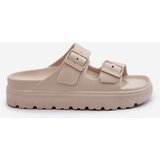 EVENTO Women's Foam Platform Slides Beige Melorea | Eponuda.ba