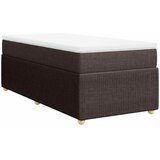  Krevet s oprugama i madracem tamnosmeđi 80x200 cm od tkanine | shoptok.hr