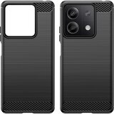 Techsuit Carbon Silicone maska za Xiaomi Redmi Note 13 5G– crna | shoptok.hr