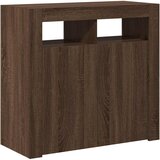  Komoda s LED svjetlima boja dimljenog hrasta 80 x 35 x 75 cm | shoptok.hr