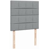 Okvir kreveta s oprugama i madrac svjetlosivi 90x200cm tkanina | shoptok.hr
