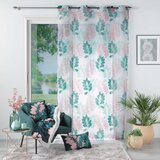Douceur d intérieur Bijela/zelena prozirna zavjesa 140x280 cm Belline – | shoptok.hr