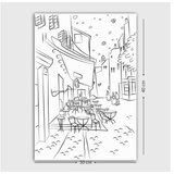 WALLXPERT MANDALA91 Bela i Crna Dekorativna Platna | Eponuda.com