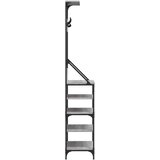  Stalak za odjeću i cipele siva boja hrasta sonome 70x34x184 cm | shoptok.hr