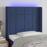  Uzglavlje plavo 83 x 16 x 118/128 cm od tkanine | shoptok.hr