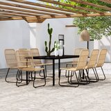 vidaXL 9-dijelni vrtni blagovaonski set boja hrasta | shoptok.hr