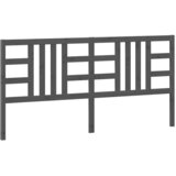  Uzglavlje za krevet sivo 206 x 4 x 100 cm od masivne borovine | shoptok.hr