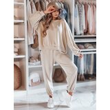 DStreet Komplet dresowy damski one size oversizowy DRESIS beżowy | shoptok.hr