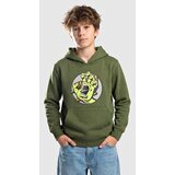Santa Cruz Hand Dot Front Kids Pulover s kapuco dark moss Cene
