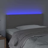 Posteljno vzglavje sivo 80x5x78/88 cm umetno usnje, (20933086) | Shoptok.si