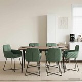  Trpezarijske stolice 6 pcs Baršun Morska zelena | shoptok.hr