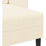 SOFA 2-sjed s ležaljkom u obliku slova L krem 125 cm lan | shoptok.hr