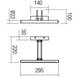  Redo 01-3472 - LED svetlo za slike IKON LED/7,3W/230V 29,5 cm CRI 92 mesing | Eponuda.com