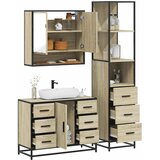 vidaXL 3-dijelni set kupaonskog namještaja boja hrasta sonome drveni | shoptok.hr