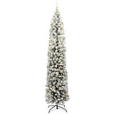 vidaXL Umestno božično drevo Zelena 240 cm PVC in Jeklo in Plastika | Shoptok.si