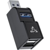 S Box USB hub H 606, 3-portni, USB 3.0, Crni Cene