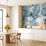  Foto tapeta - Stone Baroque Ornaments in Light Shades of Gray-Blue 150x105 Vodootporna | shoptok.hr