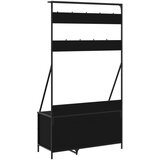  Stalak za odjeću sa spremištem za cipele crni 100 x 41 x 184 cm | shoptok.hr