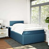 vidaXL Box spring postelja z vzmetnico modra 120x190 cm žamet, (21321441) | Shoptok.si