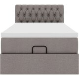 vidaXL Otomanska postelja z vzmetnico taupe 100x200 cm blago | Shoptok.si