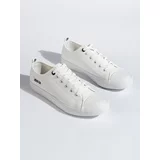 Big Star Men's white sneakers made of ecological leather KK174009
