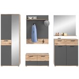 MID.YOU Predsoba Mason, 5-Delno, Siva, Barva Hrasta | Shoptok.si