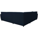 Livetastic KOTNA SEDEŽNA GARNITURA, gladka tkanina temno modra | Shoptok.si