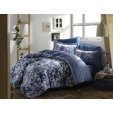 Aberto Design komplet posteljina Amalia, 200x220 cm, Petrolej-Bela Cene