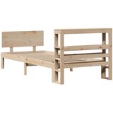  Okvir kreveta s uzglavljem 90 x 190 cm od borovine | shoptok.hr