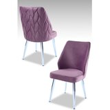 Hanah home set puf fotelja, 48x90x43 cm, 2 dijela, ljubičasta | Eponuda.ba