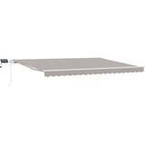  Skrovita tenda Svijetlo siva 450 × 350 cm Tkanina i čelik | shoptok.hr