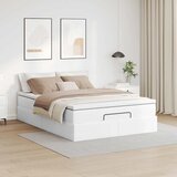  Otomanski krevet s madracem bijeli 140x190cm umjetna koža | shoptok.hr