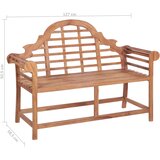  Vrtna klupa 127 x 58,5 x 92,5 cm od masivne tikovine | shoptok.hr