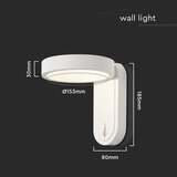  LED zidno svetlo LED/5W/230V 3000K/4000K belo | Eponuda.com