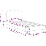  za djecu s uzglavljem Krem 90 x 200 cm Bouclé | shoptok.hr