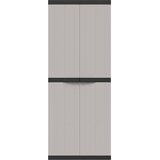 Vanjski ormarić za pohranu sivo-crni 65 x 37 x 165 cm PP | shoptok.hr