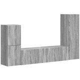  Komplet TV omaric 4 pcs Siva Sonoma Konstruiran les - - Siva - 67.7 - 30 x 31 x 100 cm - 2025-vidaXL-Uvoz_2 | Shoptok.si
